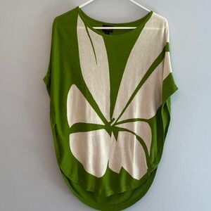 Worthington Women’s Green Flower Sweater
